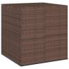 Garden Cushion Box PE Rattan 100x97.5x104 cm Brown Colour brown Size 100 x 97.5 x 104 cm 