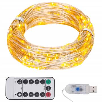 LED String Lights - 150 LEDs Warm White 15m | Hipomarket