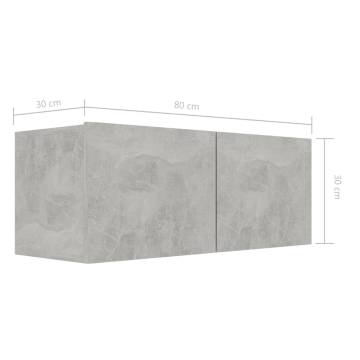 7 Piece Concrete Grey TV Cabinet Set | HipoMarket UK