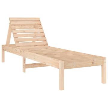 Sun Loungers 2 Pcs Solid Pine 199.5x60x74 cm | Hipomarket