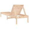 Sun Loungers 2 Pcs Solid Pine 199.5x60x74 cm | Hipomarket