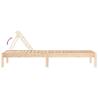 Sun Loungers 2 Pcs Solid Pine 199.5x60x74 cm | Hipomarket