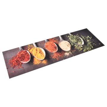 Stylish Washable Kitchen Carpet - Spoons Design 45x150 cm