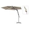 ProGarden Taupe Hanging Parasol 300 cm - Outdoor Shade