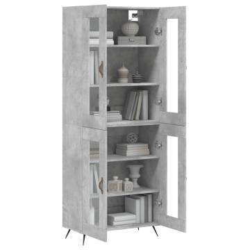 Elegant Highboard Concrete Grey - Stylish Storage Solution