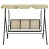 Garden Swing Chair with Canopy - Anthracite & Sand