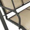 Garden Swing Chair with Canopy - Anthracite & Sand