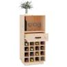 Solid Pine Wine Cabinet - 45x34x100 cm | Hipo Market