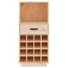 Solid Pine Wine Cabinet - 45x34x100 cm | Hipo Market