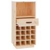 Solid Pine Wine Cabinet - 45x34x100 cm | Hipo Market