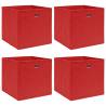 Storage Boxes 4 pcs Red 32x32x32 cm Fabric Colour red without lids Quantity in Package 4 Number of 1 