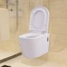 Wall Hung Toilet with Concealed Cistern - Ceramic White