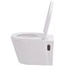 Wall Hung Toilet with Concealed Cistern - Ceramic White