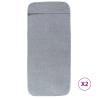 Beach Towels 2 pcs Grey | Comfortable 400 GSM - HipoMarket UK