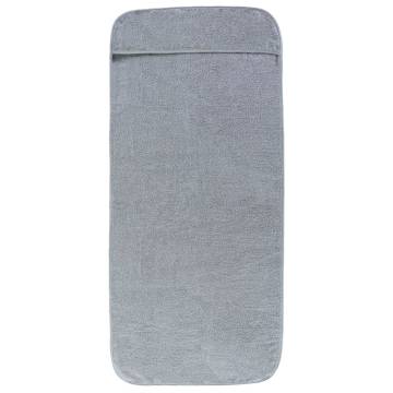 Beach Towels 2 pcs Grey | Comfortable 400 GSM - HipoMarket UK