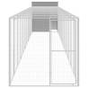 Durable Chicken Cage with Run | Light Grey Galvanised Steel