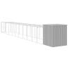 Durable Chicken Cage with Run | Light Grey Galvanised Steel