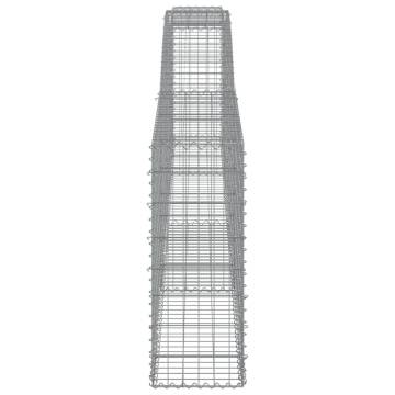 Arched Gabion Baskets - 25 pcs Galvanised Iron | HipoMarket