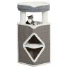 TRIXIE Cat Tower Arma - Luxurious Grey Blue & White Design