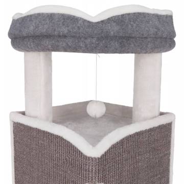 TRIXIE Cat Tower Arma - Luxurious Grey Blue & White Design