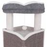 TRIXIE Cat Tower Arma - Luxurious Grey Blue & White Design