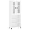 Elegant Highboard in White - 69.5x34x180 cm | Hipo Market