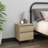 2 Pcs Sonoma Oak Bedside Cabinets - Stylish & Functional