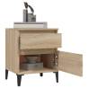 2 Pcs Sonoma Oak Bedside Cabinets - Stylish & Functional