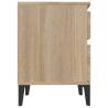 2 Pcs Sonoma Oak Bedside Cabinets - Stylish & Functional