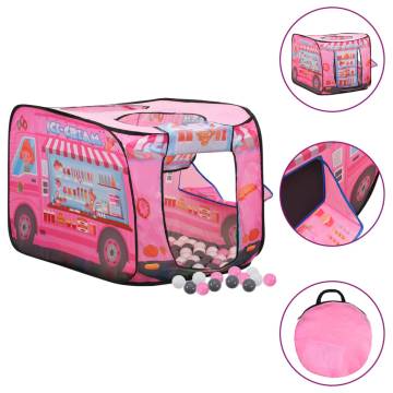 Children's Play Tent with 250 Balls - Pink, 70x112 cm