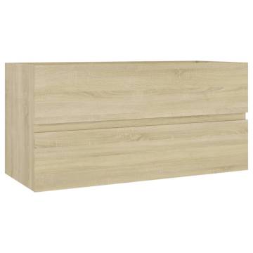 Sink Cabinet Sonoma Oak 90x38.5x45 cm - Stylish Bathroom Storage