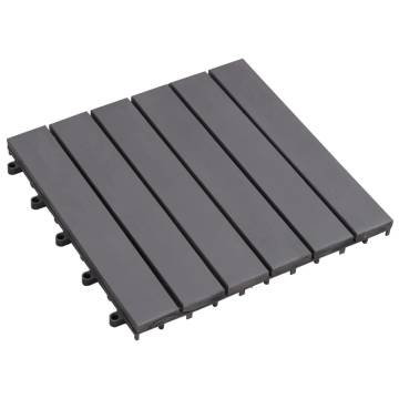 30 Grey Wash Acacia Wood Decking Tiles - Ideal for Your Space