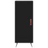 Stylish Highboard Black - 34.5x34x180 cm Engineered Wood