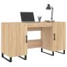 Elegant Sonoma Oak Desk - 140x50 cm for Home Office