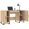 Elegant Sonoma Oak Desk - 140x50 cm for Home Office