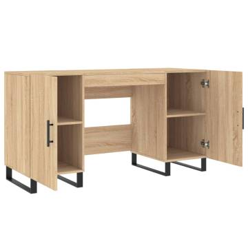 Elegant Sonoma Oak Desk - 140x50 cm for Home Office