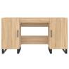 Elegant Sonoma Oak Desk - 140x50 cm for Home Office