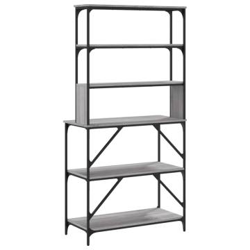 Baker's Rack 6-Tier Grey Sonoma - Space Saving Storage