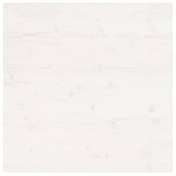 Table Top White 80x80 cm - Solid Wood Pine Square | HipoMarket