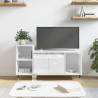 TV Cabinet High Gloss White 100x35x55 cm Engineered Wood Colour high gloss white Quantity in Package 1 