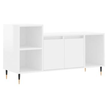 High Gloss White TV Cabinet - Stylish & Practical Design