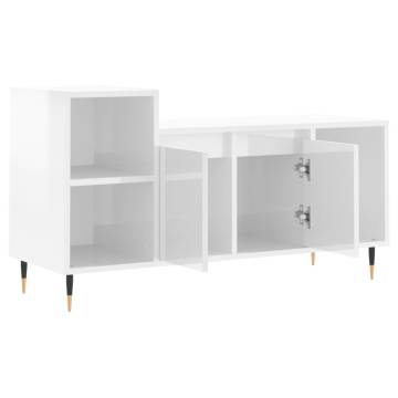 High Gloss White TV Cabinet - Stylish & Practical Design