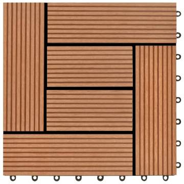 22 pcs WPC Decking Tiles 30x30 cm | Durable Outdoor Flooring