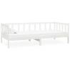 Day Bed White Solid Pinewood 90x200 cm | HipoMarket