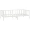 Day Bed White Solid Pinewood 90x200 cm | HipoMarket