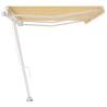 Yellow/White 600x300 cm Freestanding Manual Retractable Awning