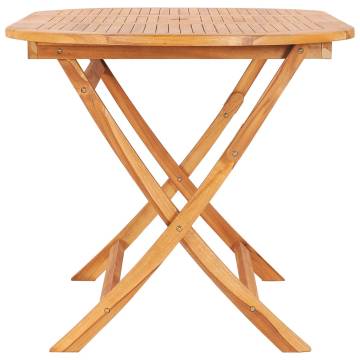 Folding Garden Table 160x80 cm - Solid Teak Wood | HipoMarket