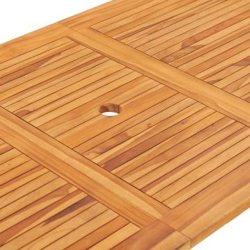 Folding Garden Table 160x80 cm - Solid Teak Wood | HipoMarket