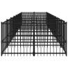 Outdoor Dog Kennel Steel 15.02 m² - Safe & Durable Home