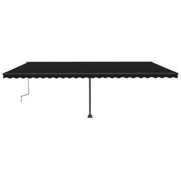 Freestanding Manual Retractable Awning 600x300 cm - Anthracite